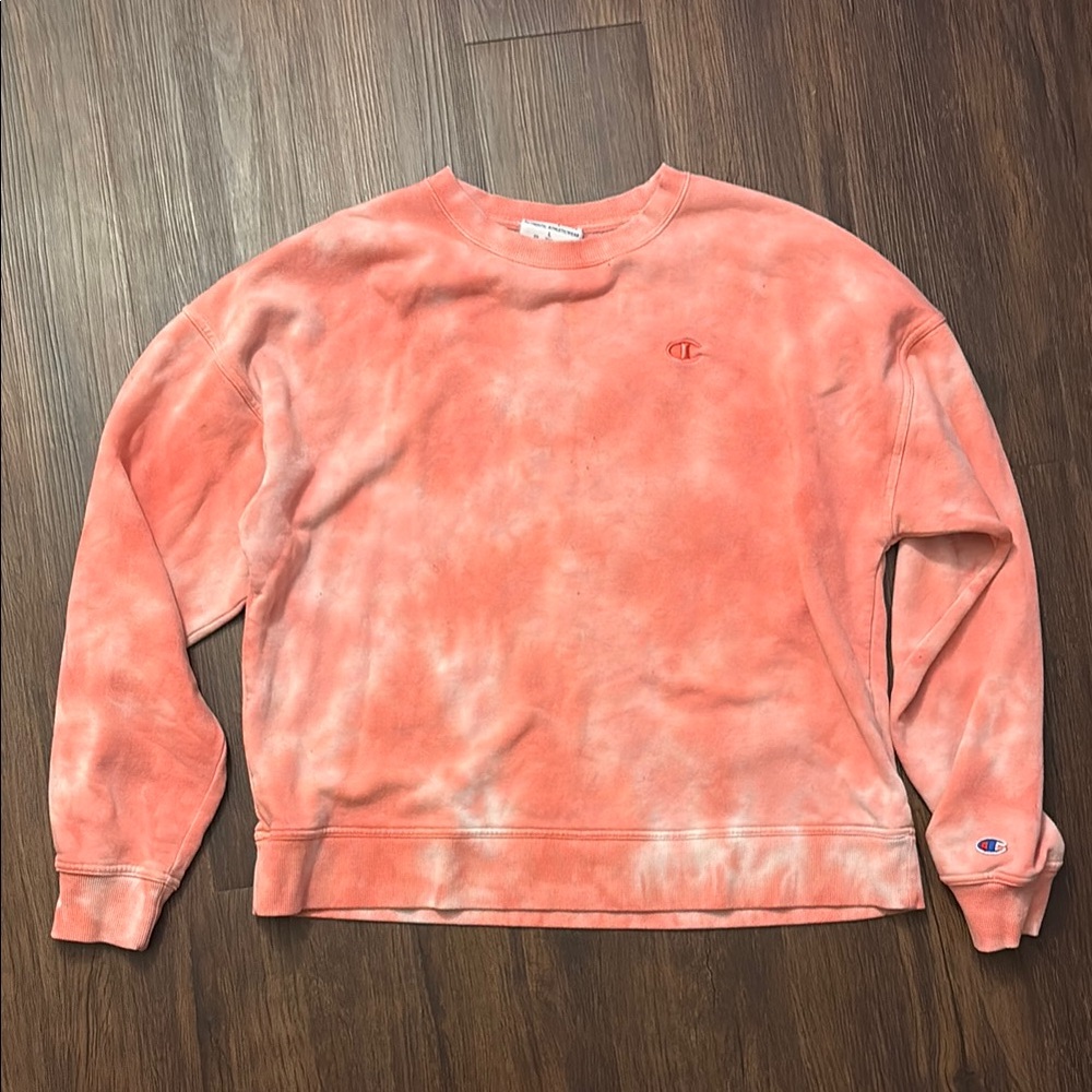 Champion  Tie-Dye Sweater - Coral